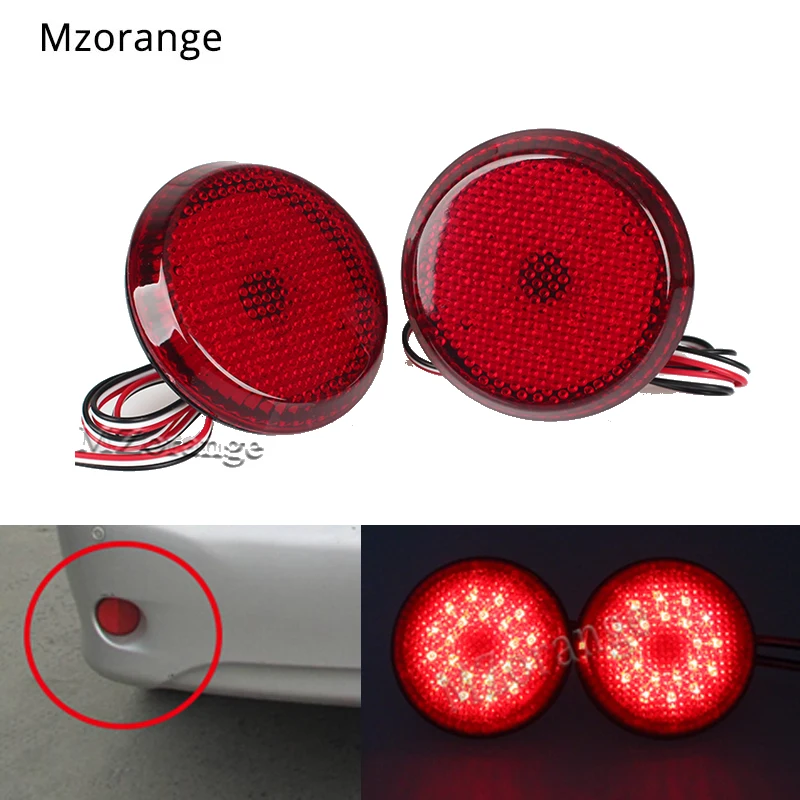 

2Pcs Car LED Tail Rear Bumper Reflector Lights for Nissan/Qashqai/Trail/Toyota/Corolla 2009 Tail Stop Brake Lights Car parts