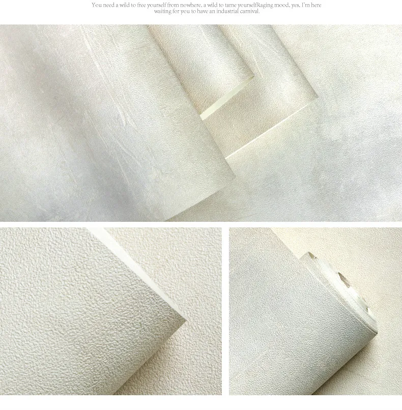 Retro Plain Texture PVC Wall Paper Bedroom Living Room Background Decor Dark Gray Vintage Vinyl Concrete Wall Effect Wallpaper 16