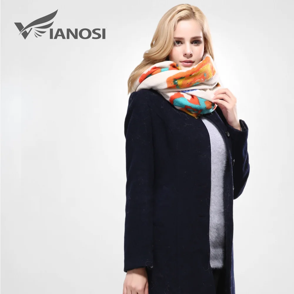 [VIANOSI] Европейский стиль, бандана, зимний шарф для женщин, теплая накидка, брендовые шали и шарфы, высокое качество, хлопковый шарф для женщин VA093