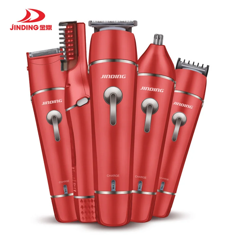 

Rechargeable Hair Clipper Multi-functional Hair & Beard & Nose Trimmer 5 In 1 Personal Care Kit Lady Epilator And Male Razor