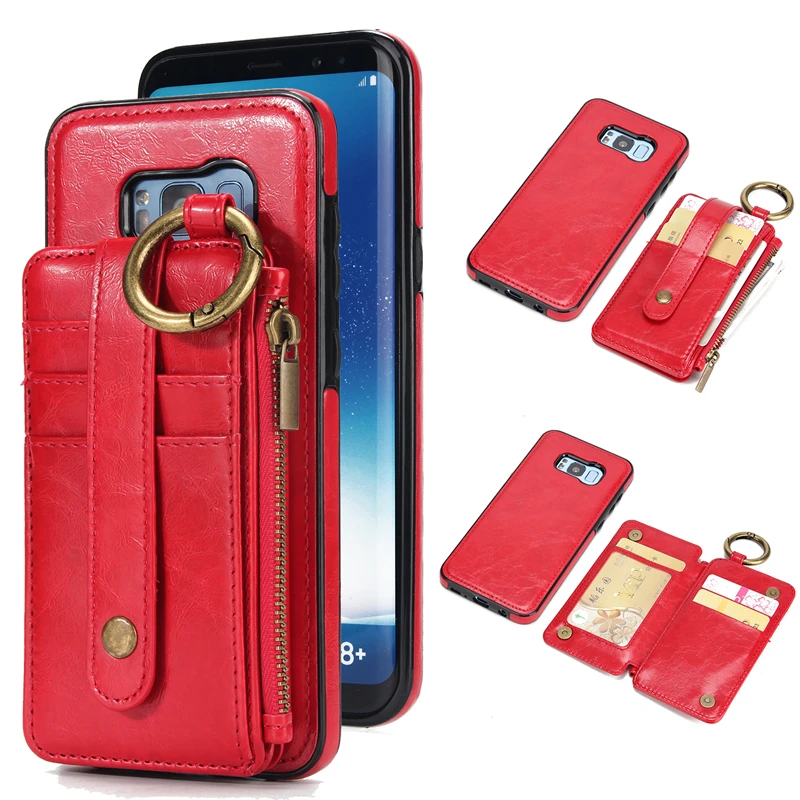 

Magnetic Leather Case for Samsung Galaxy s6 s7 edge s8 s9 plus note 8 note 9 Phone Car Hoder Card Slot Wallet Phone Bag Case