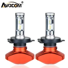 Avacom 2 шт. H1 H7 светодиодный шарик автомобиля H3 H11/H8/H9 9005/HB3 9006/HB4 HIR2 CSP 6500 К Super White 12 В 24 В светодиодный свет для Авто Туман лампа