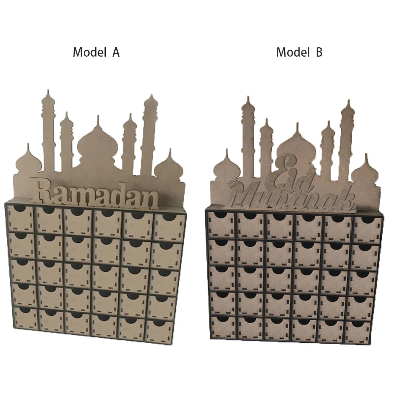 

1pcs Ramadan Eid Mubarak Decorations Drawer Muslim Islam EID Festival Home Decoration Party Supplies Kid 3D Puzzle