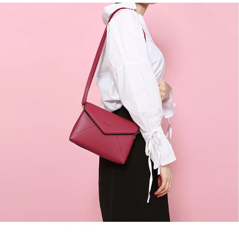 WEICHEN дизайн конверта женская новая мини-сумка на плечо бордовая женская сумка-мессенджер женская маленькая сумочка через плечо Bolsa сумки