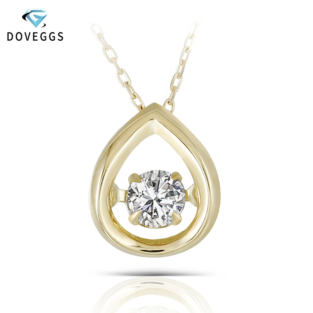 Ожерелье DovEggs из желтого золота 18 К 750 карат с бриллиантами | Украшения и