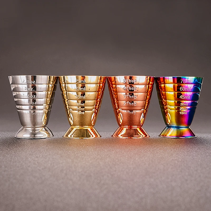 

Stainless Steel Bar Cocktail Jigger Magic Jigger Bar Measures Multi Level Measuring Jigger