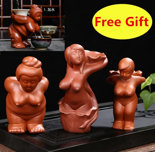 tea filter holder Chinese Purple Clay Tea Pet big tits girl tea divider water spray Tea Accessories home decoration breasts tea filter holder Chinese Purple Clay Tea Pet big tits girl tea divider water spray Tea Accessories home decoration breasts