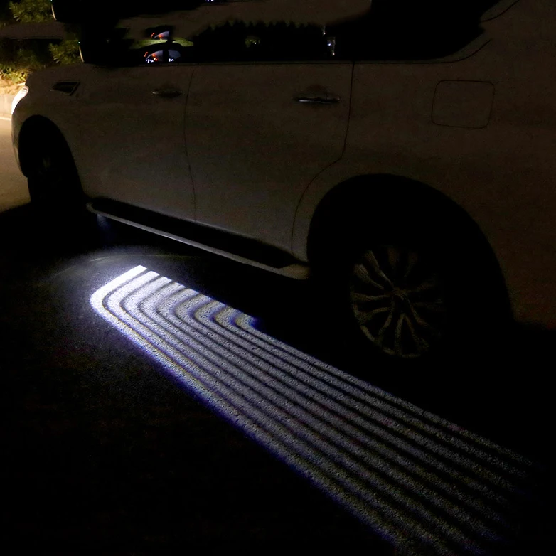 

LED Car Welcome Light wings of an angel Laser Bulb Auto Door Light for For Nissan Patrol Armada X-trail Qashqai Accessories
