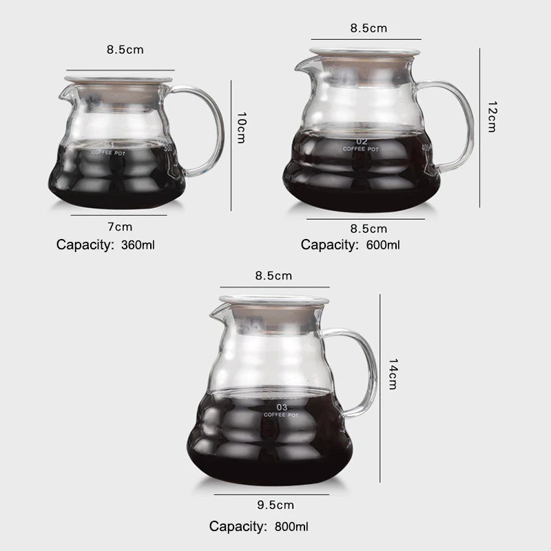 

Heat Resistant Glass Coffee Pot with Silicone Sleeve for Home Kitchen TSH Shop