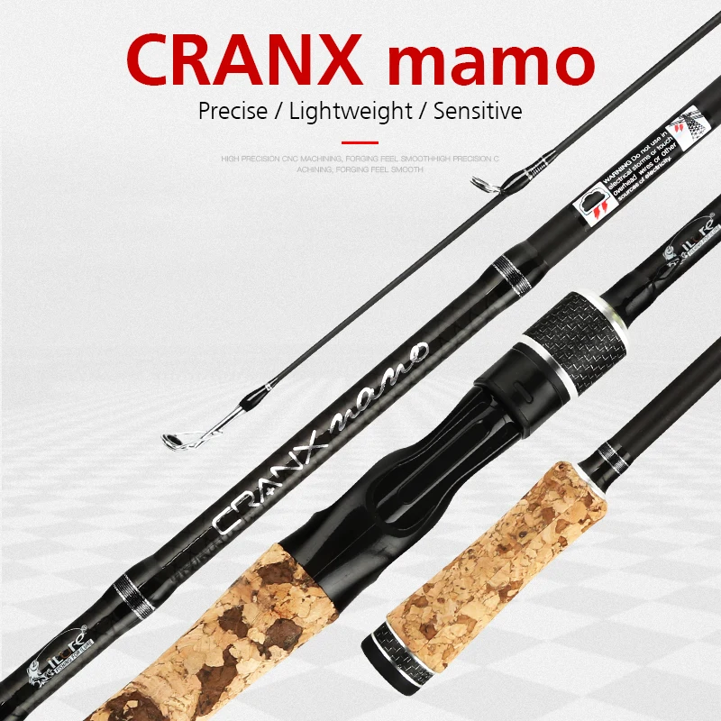 

Ilure Cranx Nano Spinning/Casting Fishing Rod 240cm 8'' 210cm 7'' Carbon Pole Fishing Pole Two Section Cork Handle