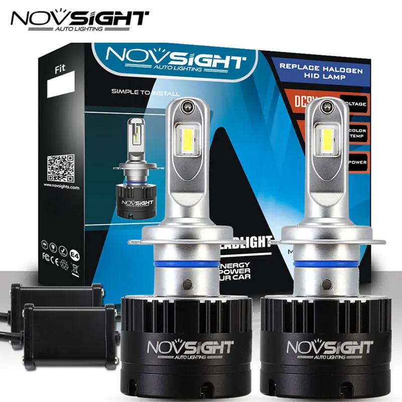 

Novsight Headlights H7 Led 80w 14400lm Pair Car Lamps 5500k White Light Dc 9v-16v 2 Pcs Auto Bulb Headlamp 2 Years Warranty