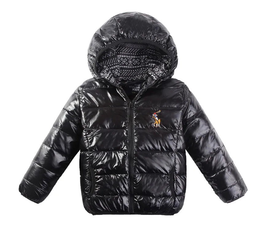 Down Winter Children Jackets Boys 2016 Children Slim Down Jacket Short Paragraph Hooded Warm Down Coat