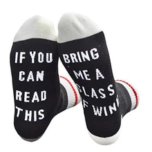 Фанки Мода Письмо если вы можете взять мне бокал вина для женщин хлопок Crew носки забавная новинка подарок пушистый крутой уличная одежда