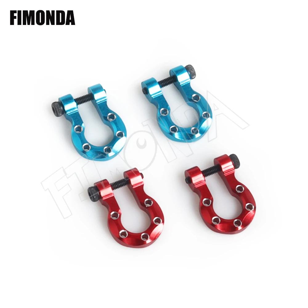 

2pcs Metal Trailer Shackle Rescue Tow Hook for 1/10 RC Crawler Car Traxxas TRX4 Axial SCX10 90046 RC4WD D90 TF2 Tamiya CC01