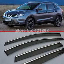 Для Nissan Qashqai окна дефлектор козырек Дождь/Защита от солнца вентиляционное отверстие