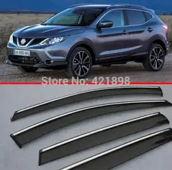 Для Nissan Qashqai 2014 2015 2016 окно Ветер Дефлектор козырек Дождь/Защита от солнца гвардии Vent