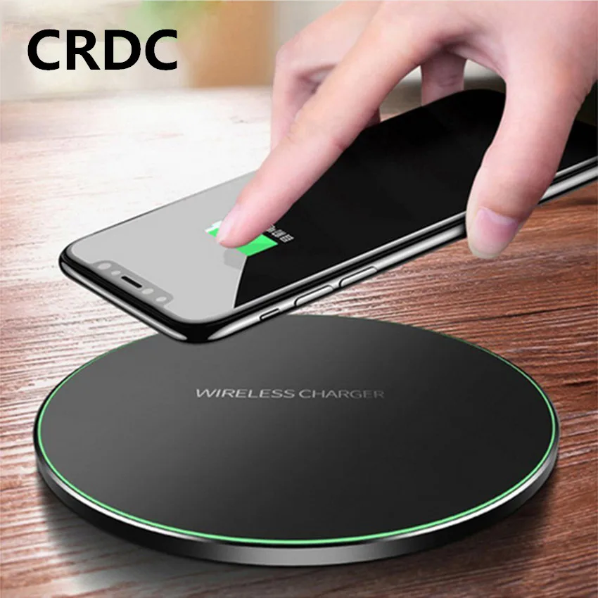 

CRDC Qi Wireless Charger 10W QC 3.0 Phone Fast Charger for iPhone Samsung Xiaomi Huawei etc Wireless USB Charger Pad PK AUKEY