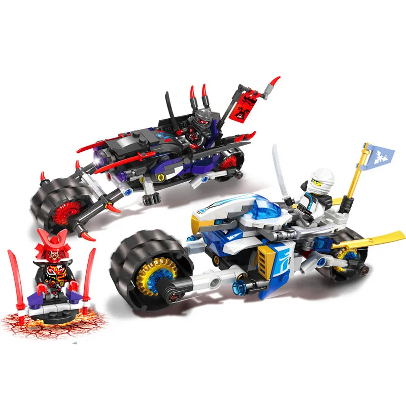 

Ninja Movie LegoINGlys Ninjago Children's Building Blocks Toy Ninja Phantom Giants Motorcycle Battle