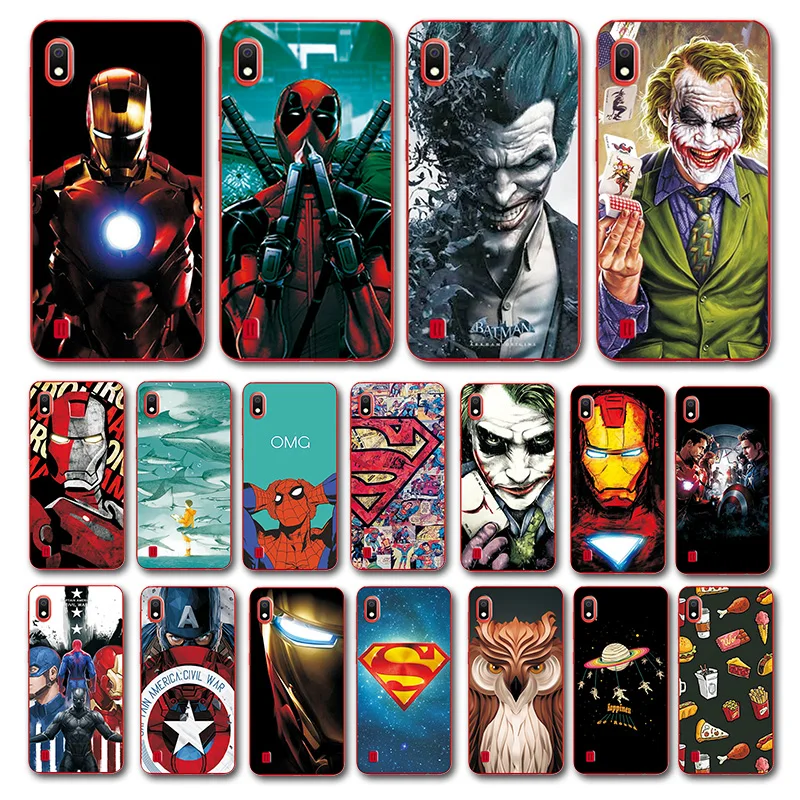 

Newest Deadpool Printed Case For Samsung Galaxy A10 A30 A50 A70 Batman Novelty Phone Shell For Samsung M10 Back Cover Fundas