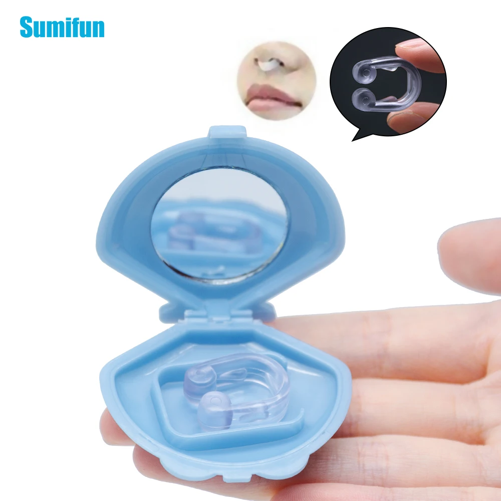 

10pcs 2018 new Silica gel Anti Snore Snoring Stop Dilator & Nasal Sleep Device Case with Mirror Easy Sleep Anti Snore NasalD1115