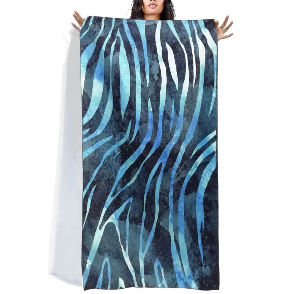 

Leopard Print Beach Towel Sports Microfiber Swim Surfing Diving Travel Trip pink Survival Towel