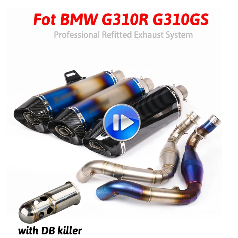 G310GS G310R глушитель выхлопной трубы мотоцикла побега контактная средняя труба для