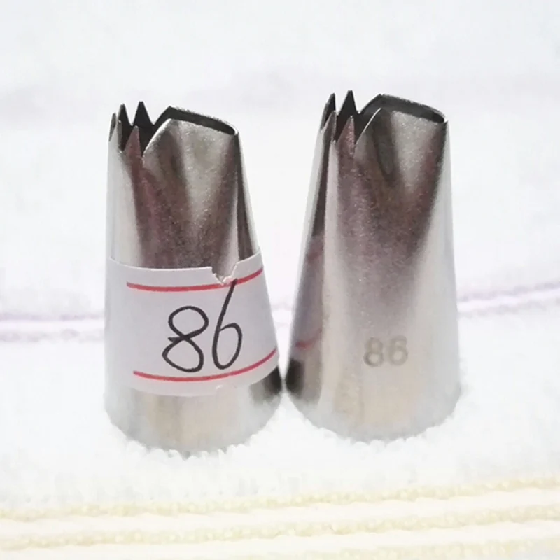 

#86 Fold Cream Metal Tips Icing Piping Nozzles Cake Cream Cupcake Pastry Tool Pastry Baking Decorating Tools