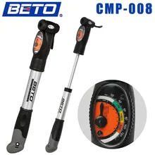 BETO Mini Portable Cycling Mountain Bike Bicycle Pump Tire Inflator Aluminium Alloy Air Pump with Pressure