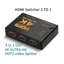 HDMI переключатель 3 в 1 компьютер 4K разъем 3 в 1 выход HDTV видео дистрибьютор сплиттер 1080 P/4 K* 2K вход/выход HDMI