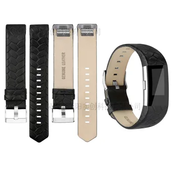 

50pcs Genuine Leather Strap For Smart Bracelet Replace Band For Fitbit Charge 2 Heart Rate Wristband Replacement