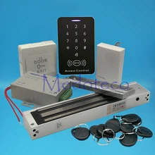 Полная 125 кГц Rfid карта деревянная металлическая система контроля допуска к двери комплект EM карта контроля доступа Лер+ 600lbs магнитный замок+ блок питания