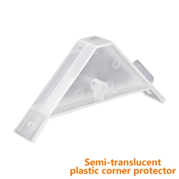 

90 Degree translucent Nylon Plastic Cabinet Furniture Closet Corner Connectors Bracket TRIANGULAR CORNER joint