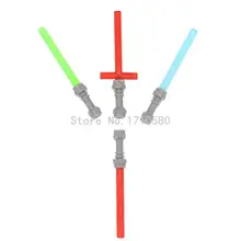 4pcs lot Lightsaber Weapon Different Color RED GREEN BLUE Compatible with POGO Building Blocks Best Gifts