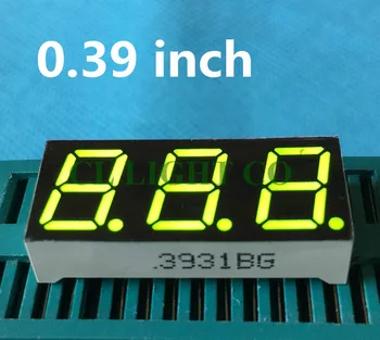 

50pcs 3bit 3 bit Common ANODE Digital Tube 0.39" 0.39in. green LED Digit 7 Segment