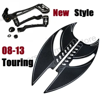 

Black Tomahawk footboard For harley road king floorboards harley brake arm kits shifter Shift Lever For Harley Touring 08-13