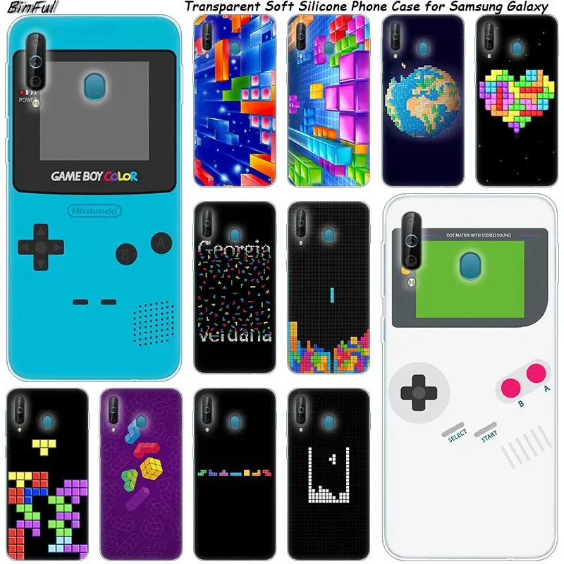 

Hot Classic Games Tetris Silicone Phone Case For Samsung Galaxy A80 A70 A60 A50 A40 A40S A30 A20E A2CORE M40 Note 10 Plus 9 8 5