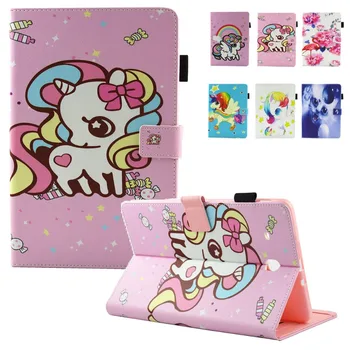 

For Samsung Galaxy Tab E 9.6 Case SM-T561 T560 Cute Cartoon Magnet PU Leather Kickstand Cases Cover for Galaxy Tab E9.6 Funda