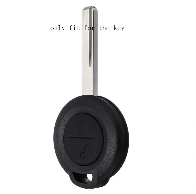 ZAD силиконовый для ключа автомобиля чехол оболочка набор для Benz Smart Forfour для Mitsubishi colt 2 кнопки ключа