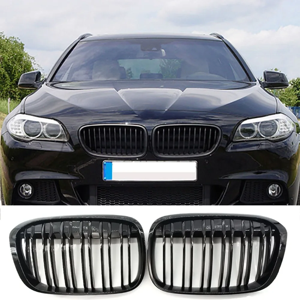 

Gloss Black M Style Front Bumper Bar Kidney Grille For BMW F48 F49 X1 16-17