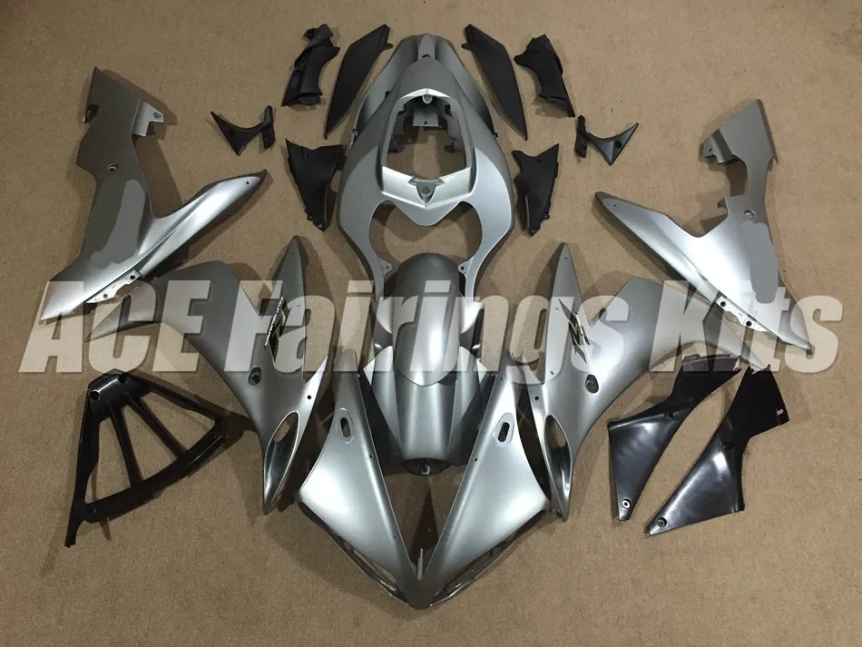 

New Injection Fairing kit fit for YAMAHA YZFR1 04 05 06 YZF R1 2004 2005 2006 YZF1000 ABS Fairings set cool black gray