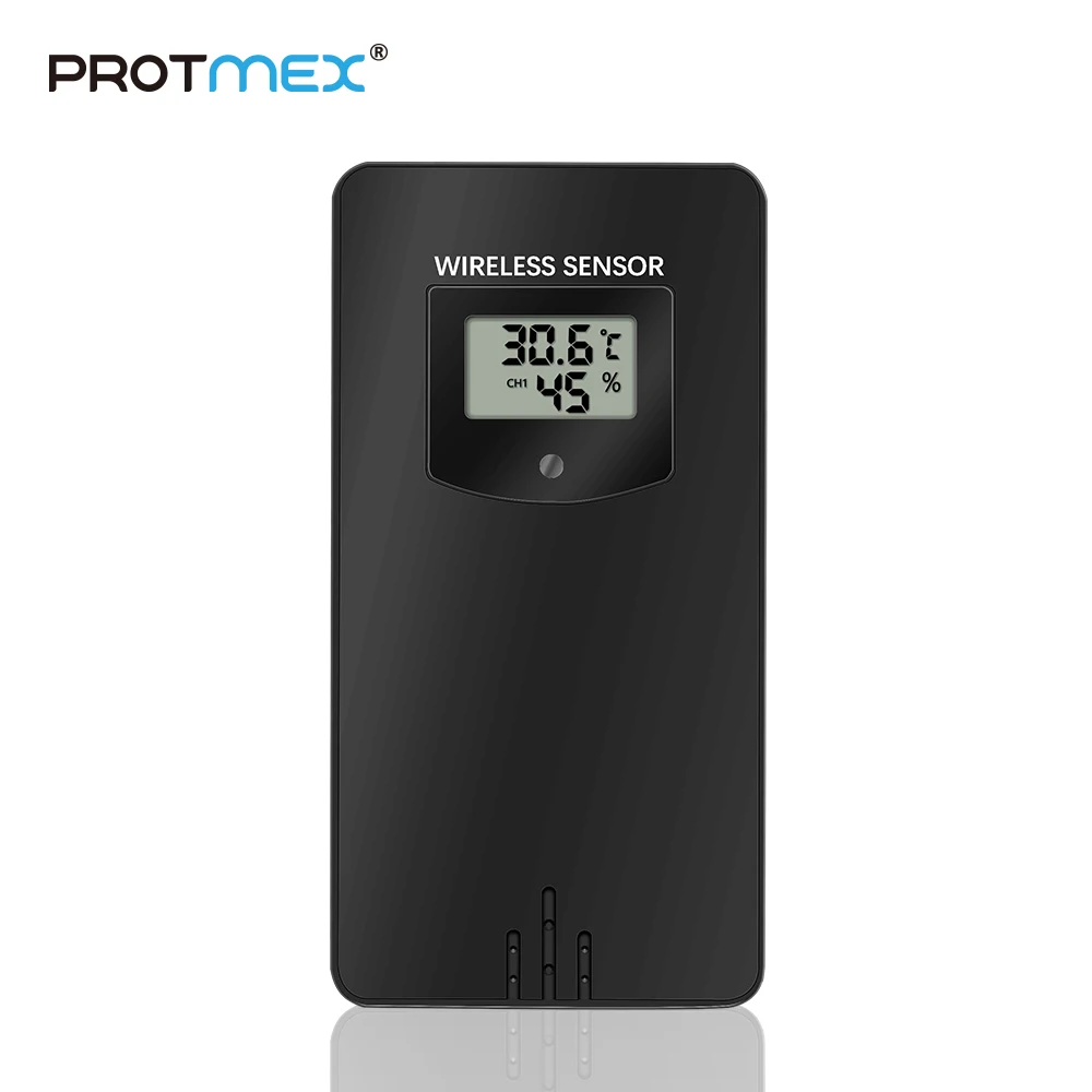 

PROTMEX Weather Station Out door Temperature Humidity Wireless Sensor Accessories Match PT3378 Weather Station Indoor Receiver