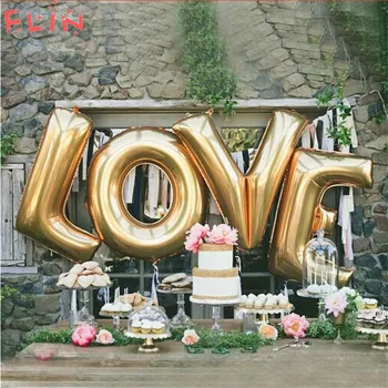 

40 Inch Huge LOVE Letter Inflatable Balloons Wedding Engagement Event Party Valentine's Day Decorations Baloon Adult Globos