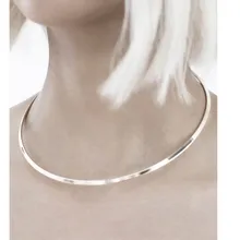 Женская мода, хорошее ювелирное изделие, металлический крутящий момент, Открытый воротник, колье, ожерелье для женщин, девочек, подарок, золото, серебро, черный, железный крутящий момент, ожерелье s