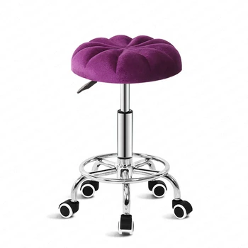 

1B Bar Chair Lift Beauty Chair Home Bar Bar Stool Nordic Wrought Iron Bar Chair European Minimalist Rotating Pulley Stool