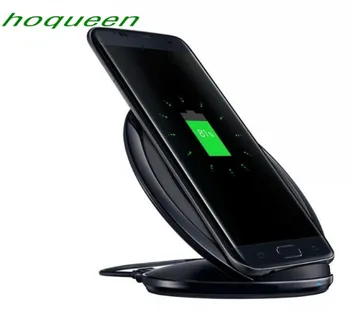 

Hoqueen 50pcs/lot Wireless Charger Charging pad Fast Charger Stand for Samsung S7 edge S7 Note5 etc fast DHL shipping
