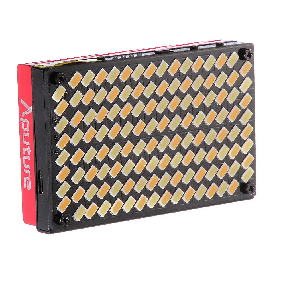 

Aputure Amaran AL-MX 128 LED Video Light 2800-6500k TLCI/CRI 95 with Cold Shoe for DSLR Camera Lamp
