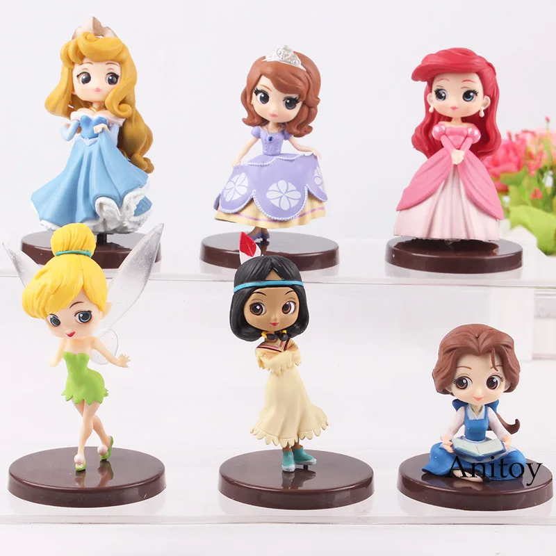 Q Posket Princess Doll Princess Belle Tinker Bell Tiger Lily Sofia 