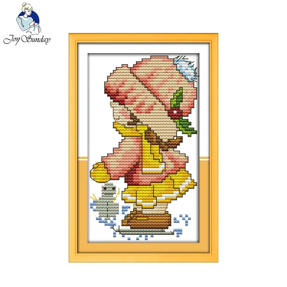 Joy Sunday Figure Style сезонная детская зимняя вышивка крестиком игла искусство домашний