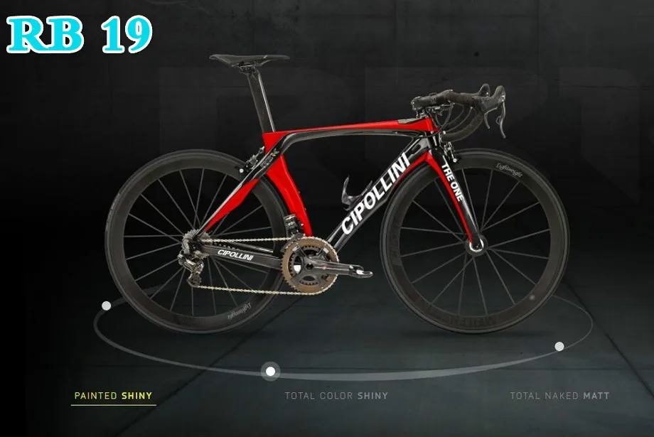 24 цвета труба из углеродистого волокна 3 K 1 K T1000 дороги углерода рама Cipollini rb1k одной велосипедные рамы из углеродного волокна супер сильный набор v-образный номерю или прямое Крепление - Цвет: RB 19