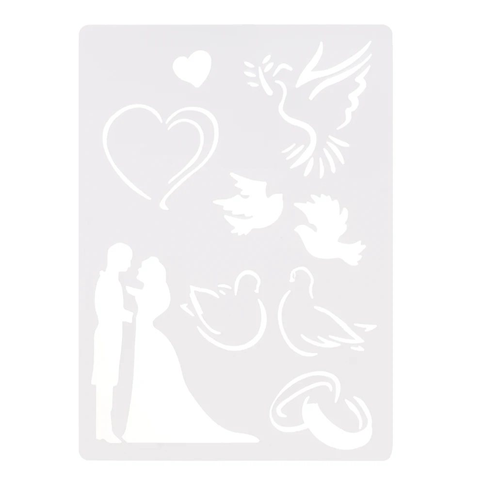 A5 21*15CM DIY Craft Wedding Layering Stencils Album Stamping Drawing Template